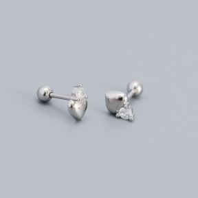 925 Silver Earrings  Weight:0.86g  Size:7*11.5mm  JE1170bhik-Y05  YJHE0491