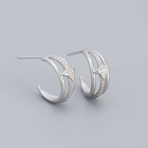 925 Silver Earrings  Weight:2.55g  Size:11.0mm  JE1172aino-Y05  YJHE0492
