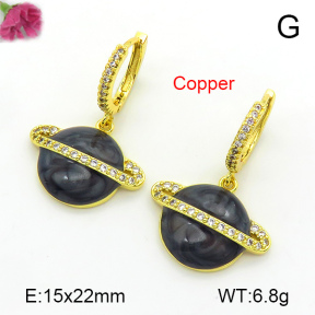 Fashion Copper Earrings  F7E300192bbov-L024