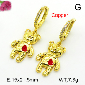 Fashion Copper Earrings  F7E300193vbnb-L024
