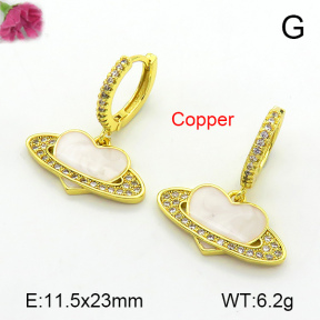 Fashion Copper Earrings  F7E300198bbov-L024