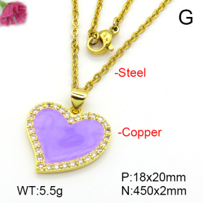 Fashion Copper Necklace  F7N300364aajl-L024