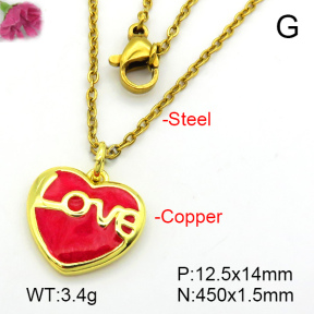 Fashion Copper Necklace  F7N300372vail-L024