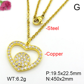 Fashion Copper Necklace  F7N401535baka-L024