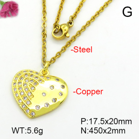 Fashion Copper Necklace  F7N401536aajl-L024