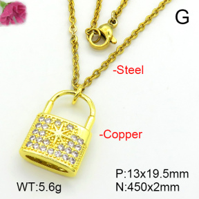 Fashion Copper Necklace  F7N401540aajl-L024