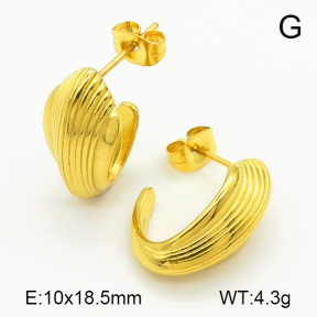 Stainless Steel Earrings  Handmade Polished  7E2000168bhva-066
