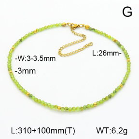 Stainless Steel Necklace Peridot  7N4000440ahpv-908
