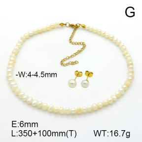 Stainless Steel Sets  Cultured Freshwater Pearls  7S0000561aima-908