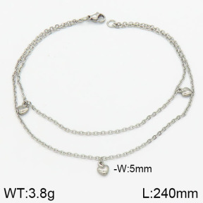 Stainless Steel Anklets  2A9000472ablb-226