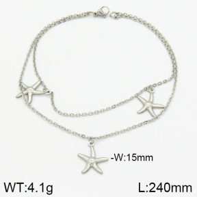 Stainless Steel Anklets  2A9000474ablb-226