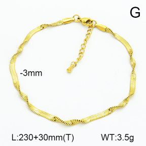 Stainless Steel Anklets  7A9000242aajh-G028