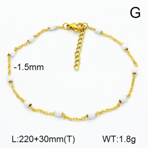 Stainless Steel Anklets  7A9000250ablb-G023