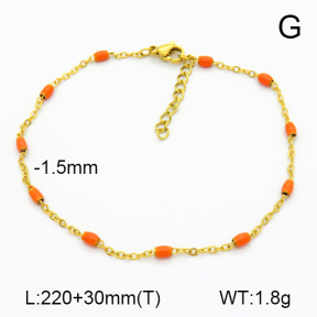 Stainless Steel Anklets  7A9000252ablb-G023
