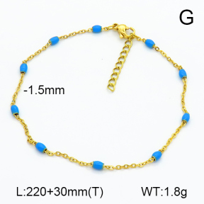Stainless Steel Anklets  7A9000256ablb-G023