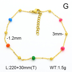 Stainless Steel Anklets  7A9000268aaki-G023