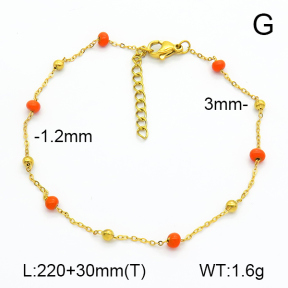 Stainless Steel Anklets  7A9000270aaki-G023