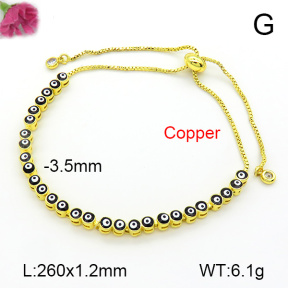 Fashion Copper Bracelet  F7B300719bbov-L017