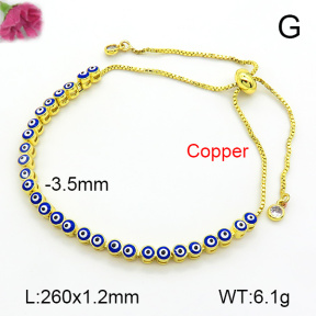 Fashion Copper Bracelet  F7B300722bbov-L017