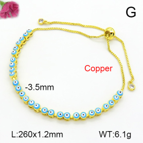 Fashion Copper Bracelet  F7B300723bbov-L017
