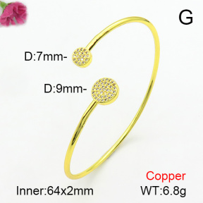 Fashion Copper Bangle  F7BA40189bhva-L017