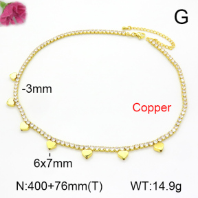 Fashion Copper Necklace  F7N401553ahlv-L017