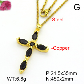 Fashion Copper Necklace  F7N401556ablb-L017