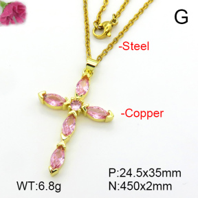 Fashion Copper Necklace  F7N401557ablb-L017