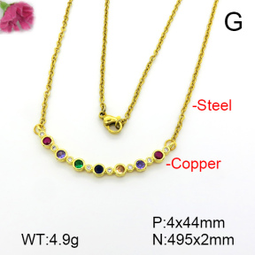 Fashion Copper Necklace  F7N401567aajl-L017