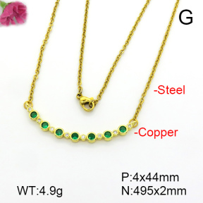 Fashion Copper Necklace  F7N401568aajl-L017