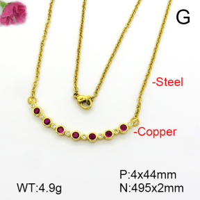 Fashion Copper Necklace  F7N401570aajl-L017