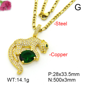 Fashion Copper Necklace  F7N401572bhva-L017