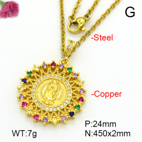 Fashion Copper Necklace  F7N401573ablb-L017