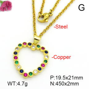 Fashion Copper Necklace  F7N401574baka-L017