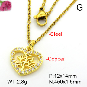 Fashion Copper Necklace  F7N401575vail-L017