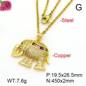 Fashion Copper Necklace  F7N401576bbov-L017