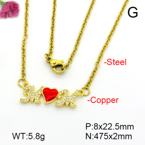 Fashion Copper Necklace  F7N401578aajl-L017