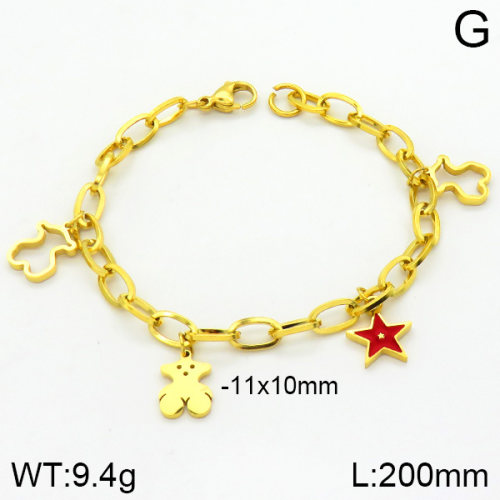 SS Bear Bracelets  TB2000117vbpb-434