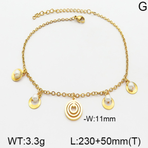 Stainless Steel Anklets  5A9000399vbmb-350