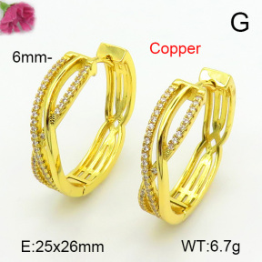 Fashion Copper Earrings  F7E400718bbov-L024