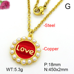 Fashion Copper Necklace  F7N300380baka-L024