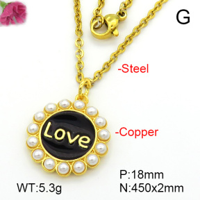 Fashion Copper Necklace  F7N300381baka-L024