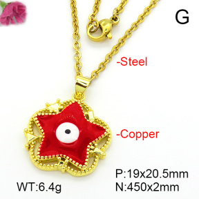 Fashion Copper Necklace  F7N300384aajl-L024