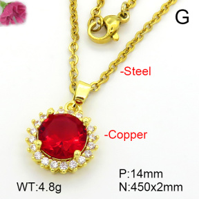 Fashion Copper Necklace  F7N401593aajl-L024