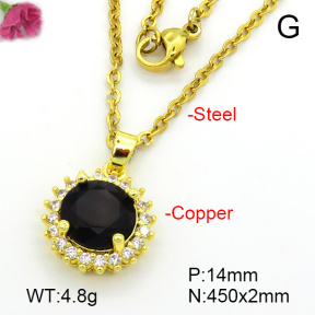 Fashion Copper Necklace  F7N401594aajl-L024