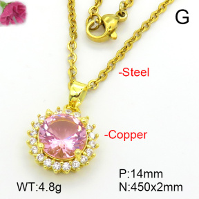 Fashion Copper Necklace  F7N401595aajl-L024