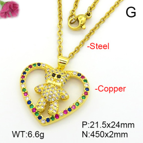 Fashion Copper Necklace  F7N401598aakl-L024