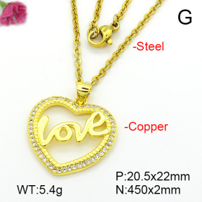Fashion Copper Necklace  F7N401599aajl-L024