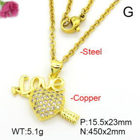 Fashion Copper Necklace  F7N401600aajl-L024