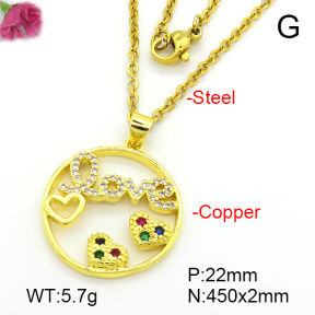 Fashion Copper Necklace  F7N401602baka-L024